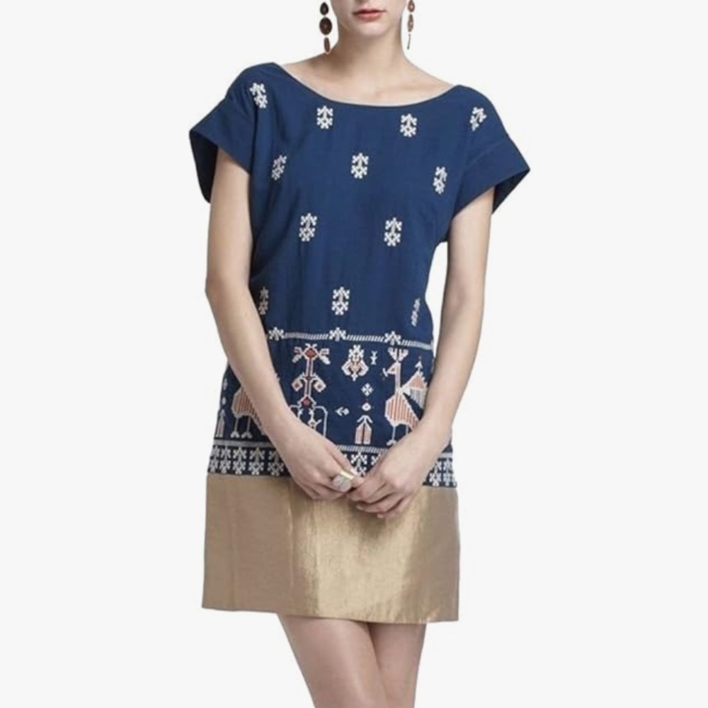 Floreat Anthropologie Avian Myth Shift Dress